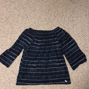 brand new off shoulder tie die long sleeved.